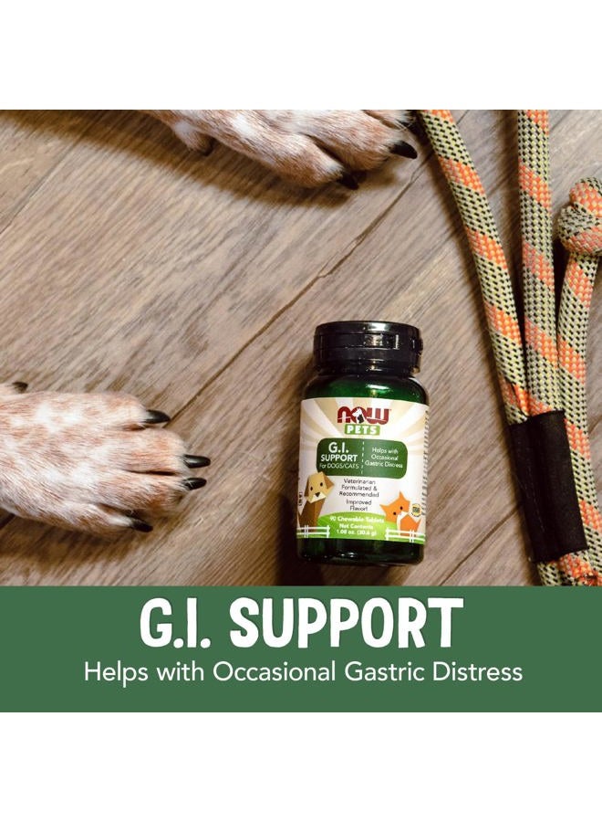 now Foods Pet Health, G.I. Support Supplement, Formulated for Cats & Dogs, NASC Certified, 90 Chewable Tablets - Image 4